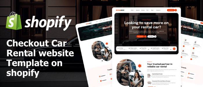 Checkout Car rental website template on Shopify